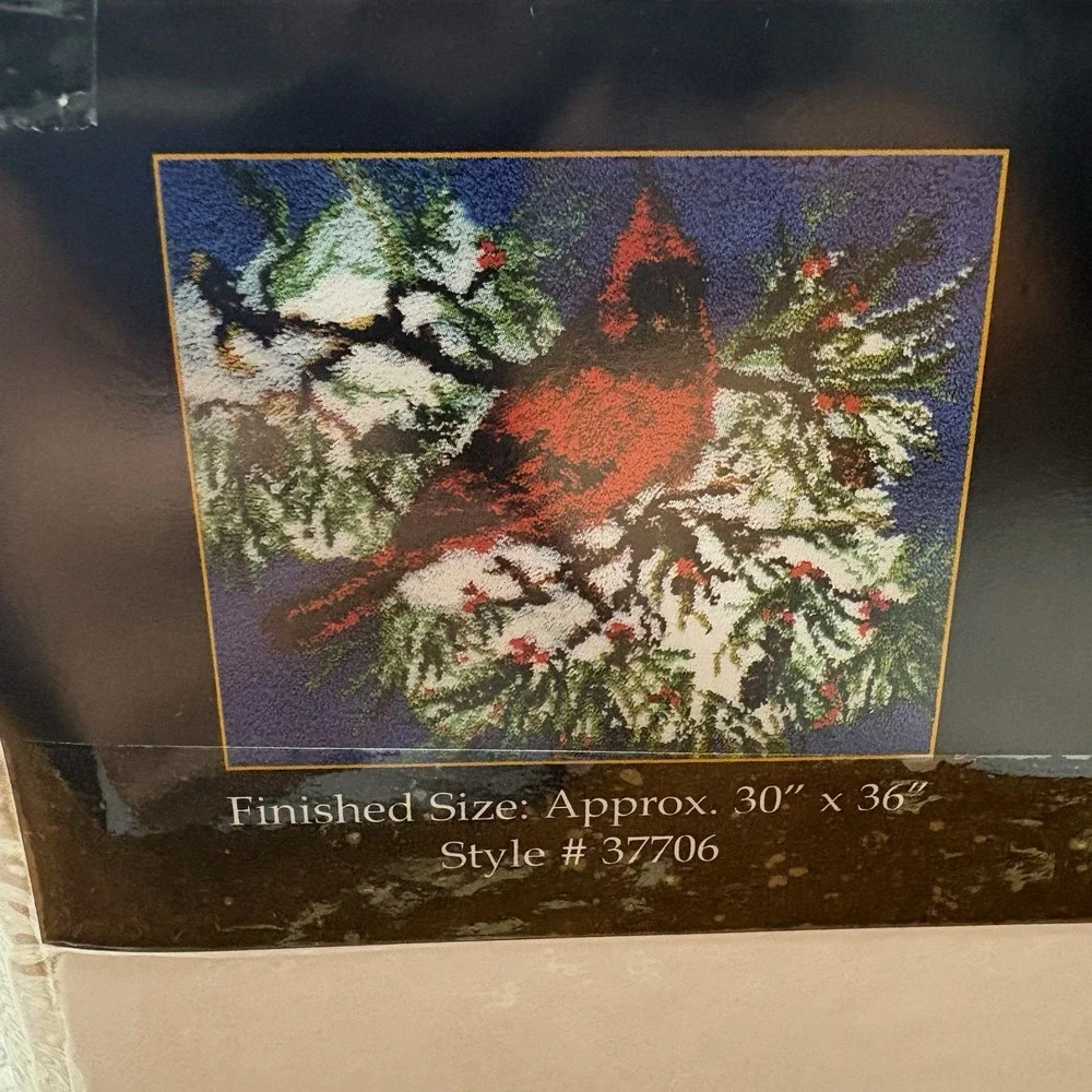 VTG Latch and Hook Kit Cardinal Kit 30 X 37 by MCJ Textiles NEW
